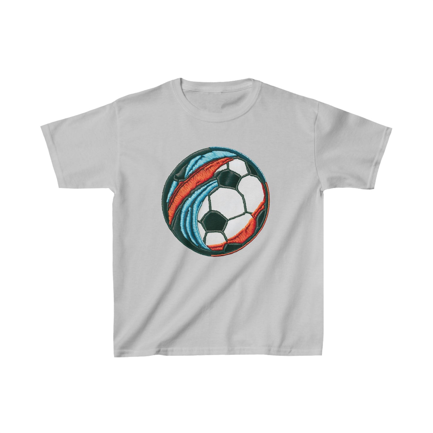 Soccer Ball Print Kids Heavy Cotton Tee