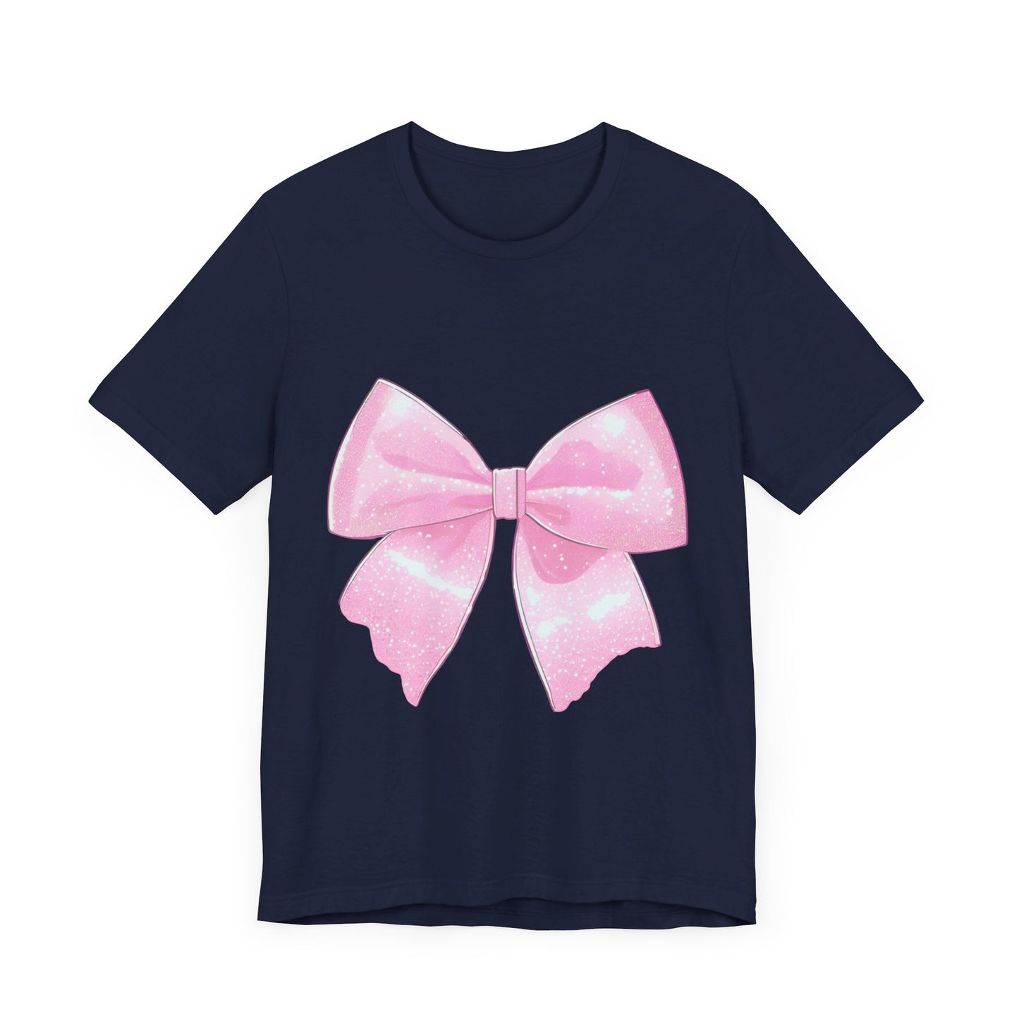 Mom Pink Coquette Bow Jersey Short Sleeve Tee