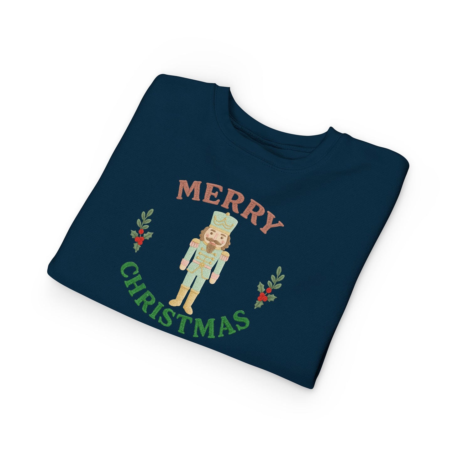 Toddler Sweatshirt — Merry Christmas Nutcracker Holiday Sweatshirt for Kids