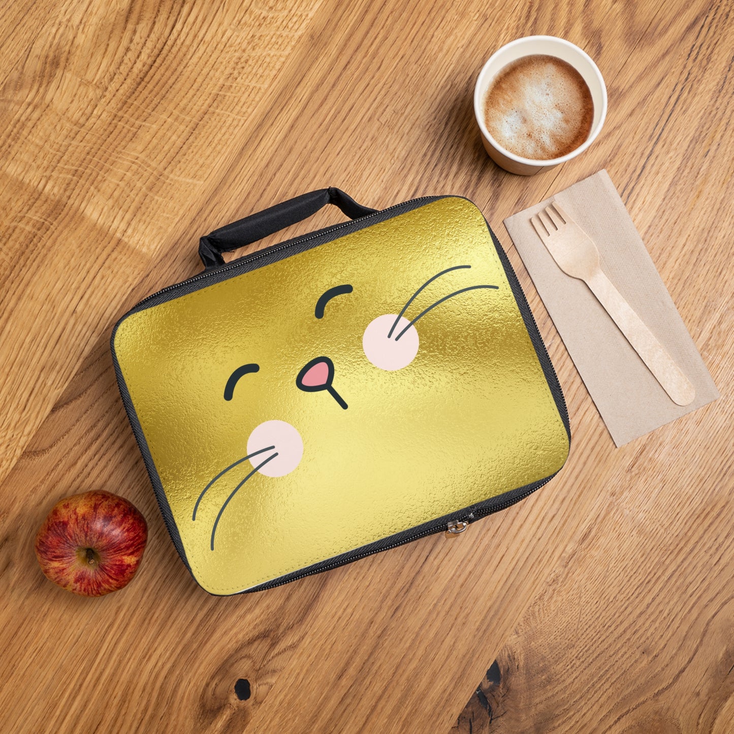 Golden Bunny Insulated Lunch Bag