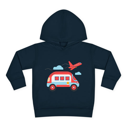 Airplane and Van Fleece Hoodie for Toddlers