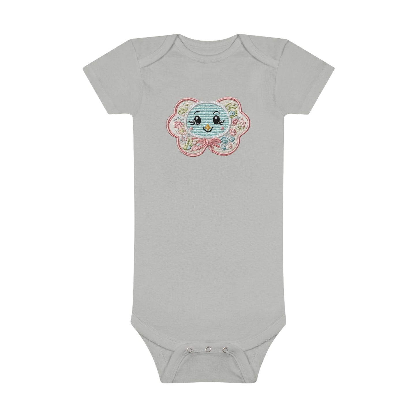 Cute Pacifier Baby Short Sleeve Onesie