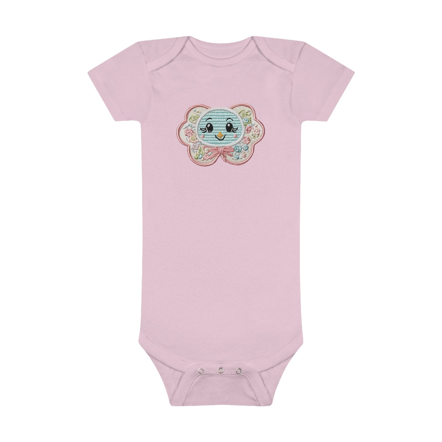 Cute Pacifier Baby Short Sleeve Onesie