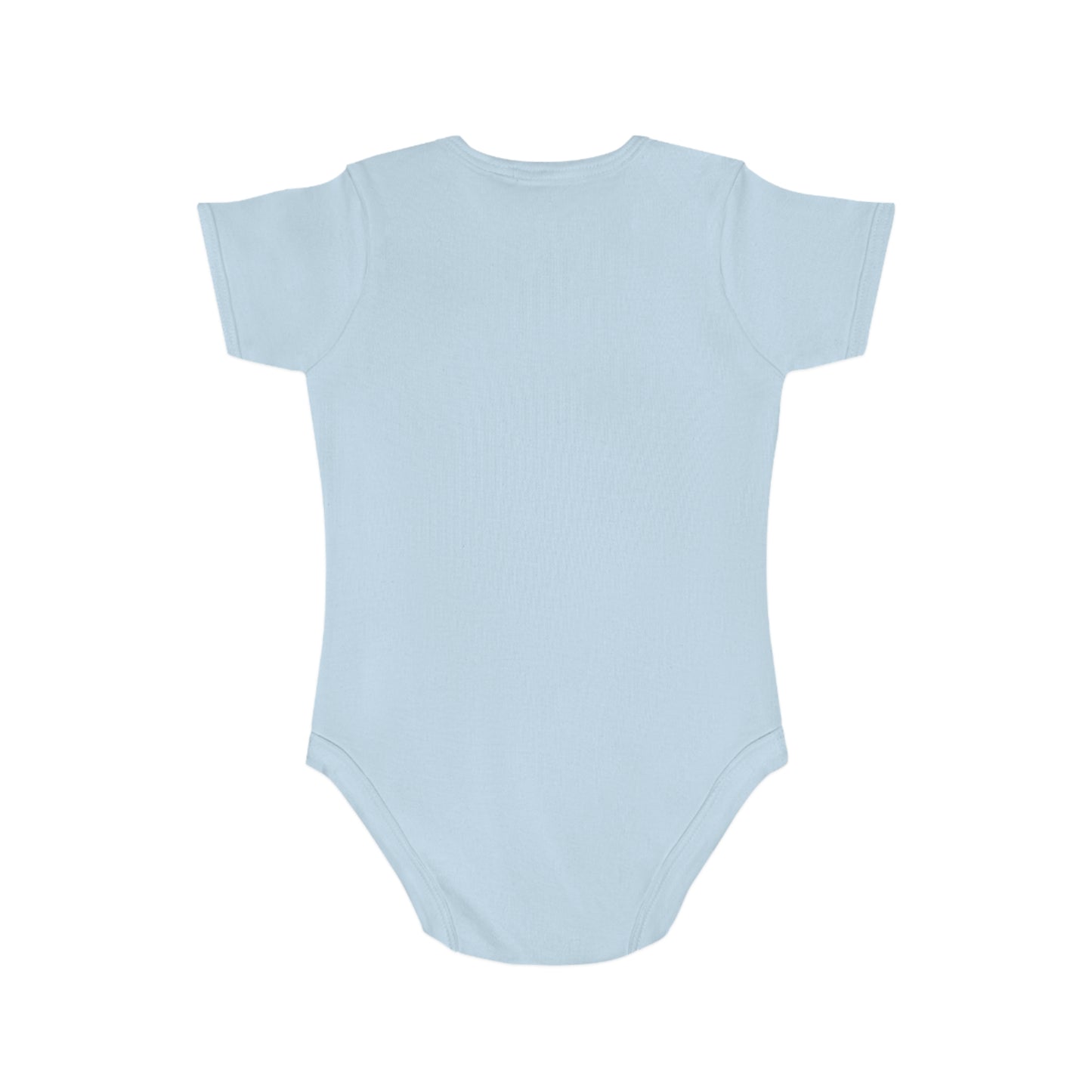 Pink/Blue Bottle Short Sleeve Baby Bodysuit