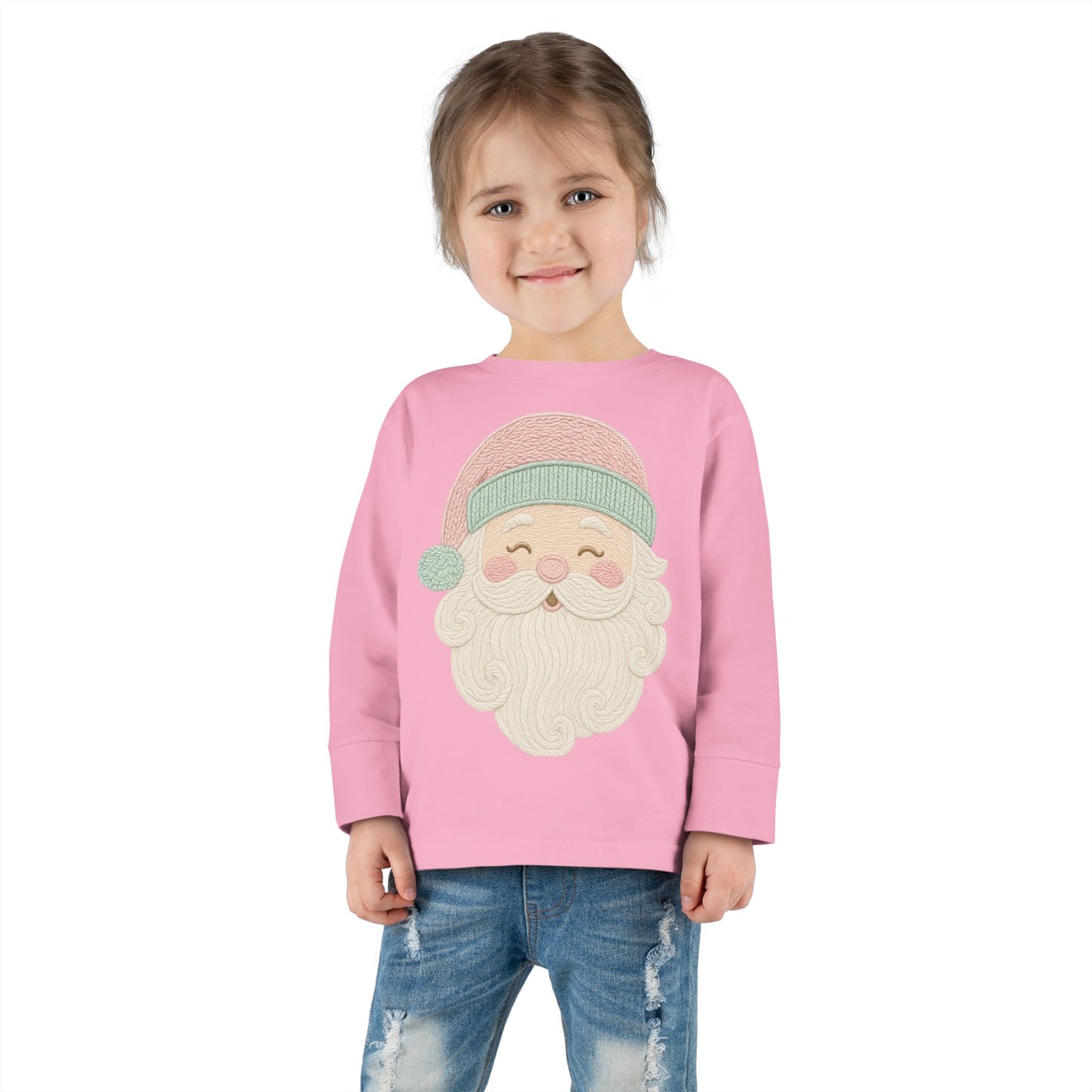 Toddler Christmas Santa Long Sleeve Tee