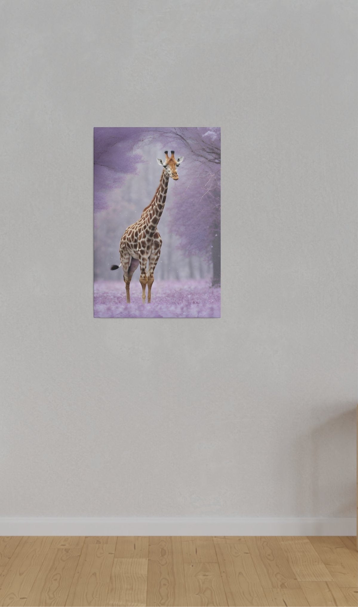 Jungle Giraffe Matte Canvas Art , Stretched 0.75”