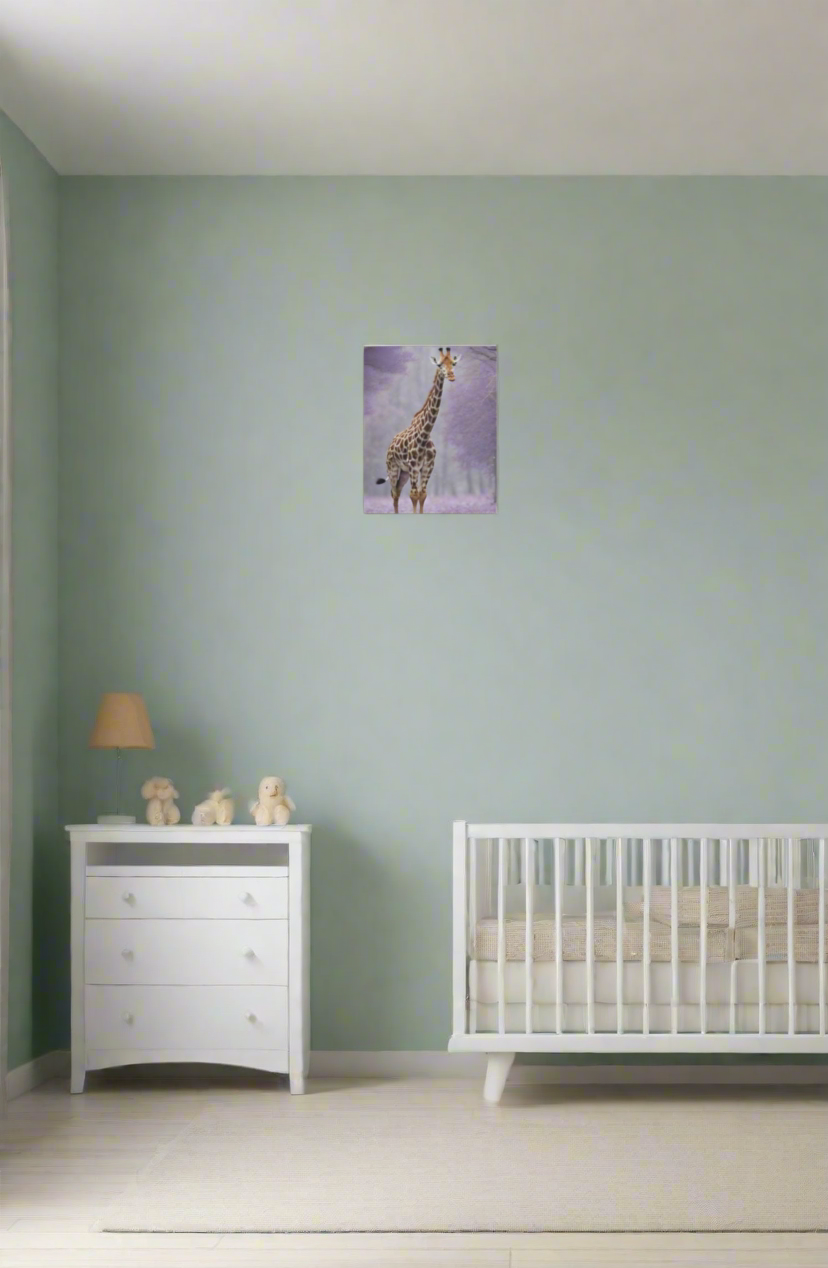 Jungle Giraffe Matte Canvas Art , Stretched 0.75”