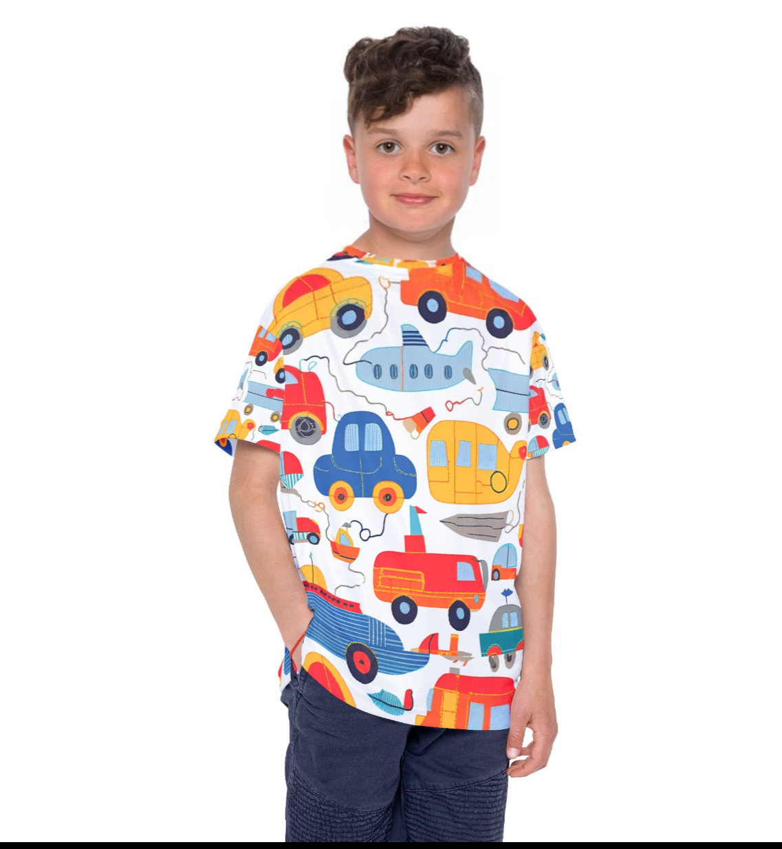 Kids Jersey - Fun Vehicles Design